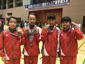 全日本ジュニア 団体3位!