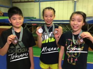第5回全日本ジュニア ー 個人銀メダル 1個 シンクロ銅メダル 3個